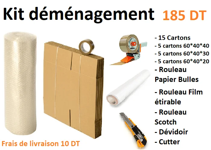 kit carton de déménagement