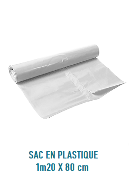 Sac en plastique 1m20 x 80cm