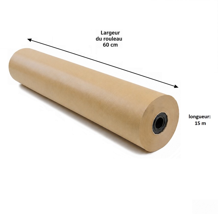 Papier kraft 40 GR 60 cm x 15 mètres