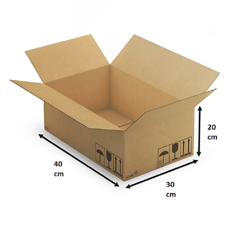 Carton Simple Cannelure 40×30×20cm